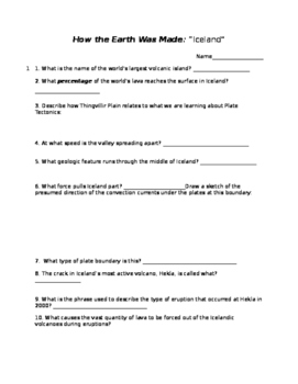 How The Earth Was Made Iceland Worksheet Answers Studying Worksheets