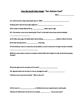 San Andreas Fault Worksheets Teaching Resources Tpt