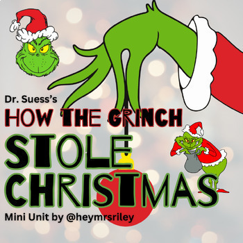 Preview of How the Grinch Stole Christmas - ACE Method, Plot, Poetry