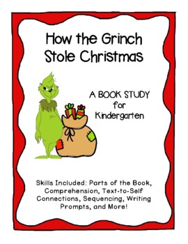 Preview of How the Grinch Stole Christmas Book Study for Kindergarten NO PREP