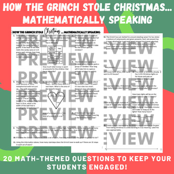 Preview of How the Grinch Stole Christmas (Mathematically Speaking)