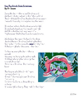 how the grinch stole christmas poem