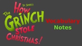 How the Grinch Stole Christmas Vocabulary PowerPoint