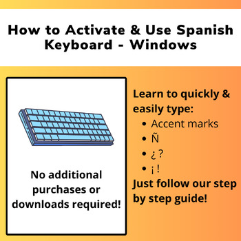 Preview of How to Activate & Use Spanish Keyboard Bundle - Windows