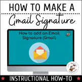 How to Add a Gmail Signature |  Job Skills Activity for Hi