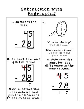 Preview of How to Add and Subtract (with and without regrouping)