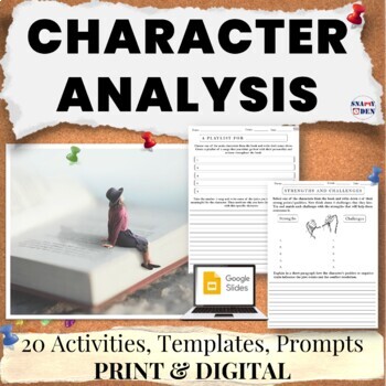 Preview of How to Analyze a Character - Characterization Study and Analysis Activity Packet
