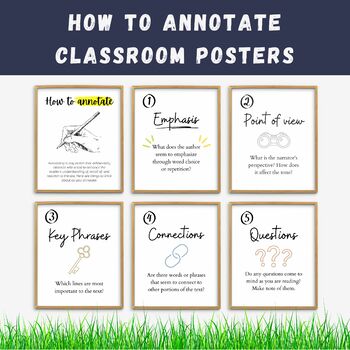 Preview of How to Annotate Posters Set of 6