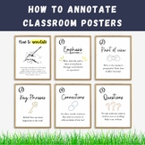 How to Annotate Posters Set of 6
