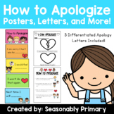 How to Apologize: Posters, Letters, Sort, and More!