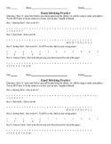 Hand Sewing/Stitching Practice Worksheet