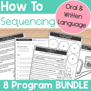 Preview of How to BUNDLE: Oral Language Sequencing and Procedural Writing