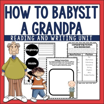 Preview of How to Babysit a Grandpa by Jean Reagan Activities for Reading & Writing Lessons