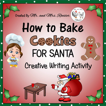 Christmas Baking Art Print Poster // Merry Christmas, Santa, Holiday  Season, Holidays, Funny, Cute Present, Carols, Baking Supplies, Cookies 
