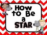 How to Be a Star:  Classroom Rules Posters