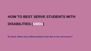 Preview of How to Best Serve Students with Disabilities