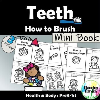 Preview of How to Brush My Teeth Mini Book | Procedure {Dental Health, Teeth}