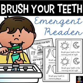 Preview of How to Brush Your Teeth Emergent Reader