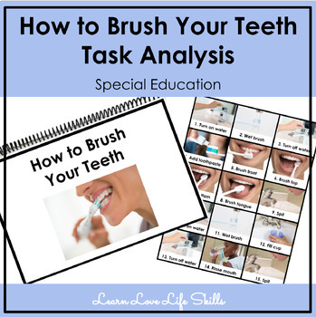 Preview of How to Brush Your Teeth Visuals & Task Analysis Data