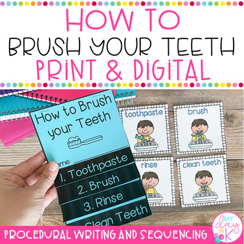 Preview of How To Brush your Teeth | How To Writing | Procedural Writing Activity