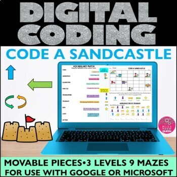 Preview of How to Build a Sandcastle Summer Computer Coding Digital How to Code a Sancastle