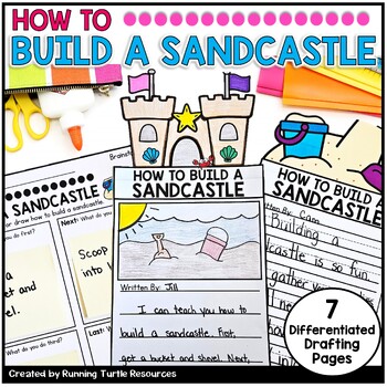 Preview of How to Build a Sandcastle Writing Templates, Summer Writing Prompt for June