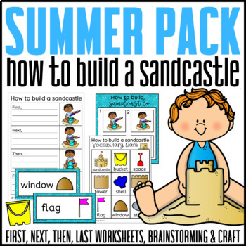 Preview of How to Build a Sandcastle Writing and Craft