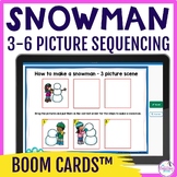 How to Build a Snowman Sequencing Boom Cards™