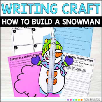 Preview of How-to Build a Snowman Expository Winter Writing Craft and PowerPoint