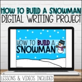 How to Build a Snowman Winter Writing Activity for Google 
