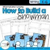 How to Build a Snowman Sequencing and Writing Activity