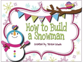 Preview of How to Build a Snowman SMART Notebook Sequencing and Craft Activity