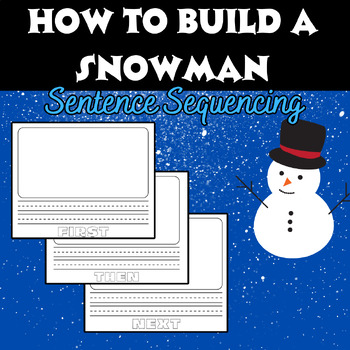 How to build a snowman writing paper