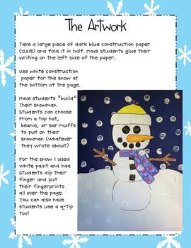 How to Build a Snowman Writing & Art Activity by Christine Statzel