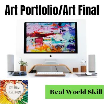 Preview of How to Build an Art Portfolio Website - Art Midterm & Art Final -End of The Year