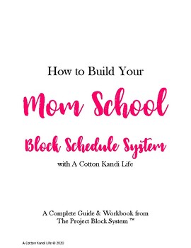 Preview of How to Build your Mom School Block Schedule | EBOOK