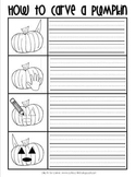 How to Carve a Pumpkin Writing FREEBIE