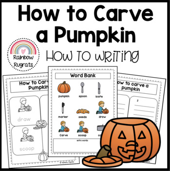Preview of How to Carve a Pumpkin Writing and Reading