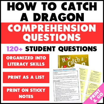 Preview of How to Catch a Dragon Reading Comprehension Questions - Open-Ended Questions