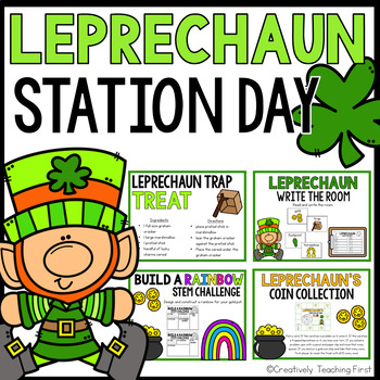 Preview of How to Catch a Leprechaun Trap Stations and Activities St. Patrick's Day