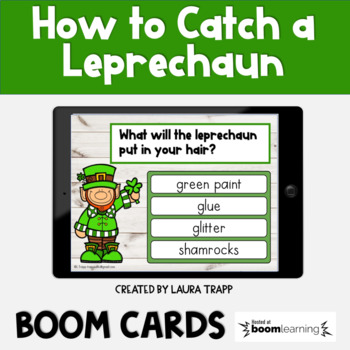 Preview of How to Catch a Leprechaun Book Companion BOOM Cards -Digital Activities