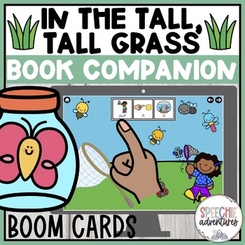 Preview of In the Tall, Tall Grass Spring Book Companion for Speech Language Therapy | Boom