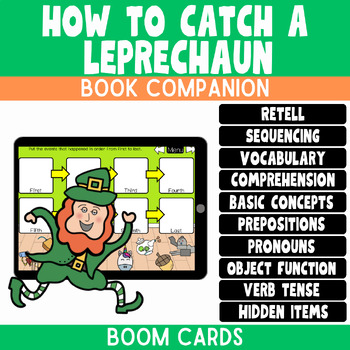 Preview of How to Catch a Leprechaun Book Companion | Boom Cards for Speech