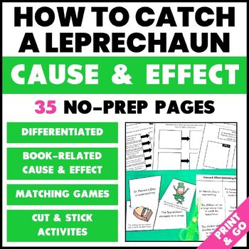 Preview of How to Catch a Leprechaun Cause & Effect Graphic Organizers and Activities