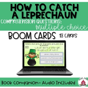 Preview of How to Catch a Leprechaun- Comprehension- Multiple Choice- Boom Cards