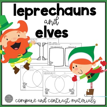 Preview of How to Catch a Leprechaun/ How to Catch an Elf COMPARE AND CONTRAST Materials