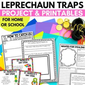 Preview of How to Catch a Leprechaun | Leprechaun Trap Project and STEM Printables