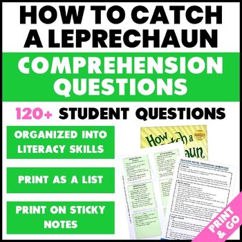Preview of How to Catch a Leprechaun Reading Comprehension Questions - Open-Ended Questions