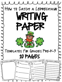 Preview of How to Catch a Leprechaun - St. Patrick's Writing Page *900 followers FREEBIE