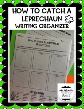 Preview of How to Catch a Leprechaun writing organizers